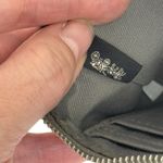 Coach F58032 Corner Zip Wristlet Crossgrain Leather Wallet Gray Small Photo 11