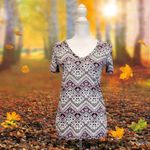 PINK - Victoria's Secret Victoria Secret Medium Pink Chevron Print Tee Photo 5