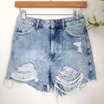 Topshop  Distressed Mom Denim Shorts 2 Photo 4
