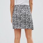 FRNCH Black Assymetrical Wrap Woven Tweed Straight Pencil Mini Skirt Size S Photo 4