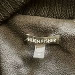 Eileen Fisher Black Wool Trim Jacket Mid Length Size M Photo 8