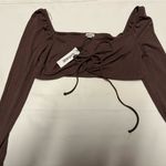 Garage  New With Tags Chocolate Brown Going Out Top Photo 0