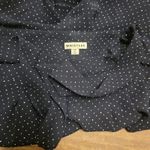 Whistles Wide Leg Crop Pants Polka Dot Tie Waist Blue Size 6 Photo 3