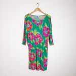 Lilly Pulitzer  Cara Blouson Mini Dress "In The Vias" Floral Size Large Photo 3