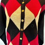 Dress Barn Vintage Cardigan | NWT | Argyle | Festive | Medium | Sparkle | Classy Photo 2