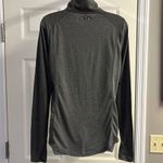 Under Armour  Women’s Heather Gray Zip Pullover Long Sleeve Mock Neck Shirt- Med Photo 5
