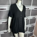 Urban Outfitters Uo Blake Button-down Frock Dress In Black Baby Doll Style Size Photo 12