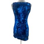NBD  Revolve Dinara Sequin Mini Dress In Bright Cerulean Sz XS Photo 2