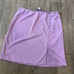 AFRM Lilac Mini Skirt with Side Slit Purple Size undefined Photo 3