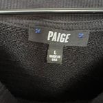 Paige Daytona Chain Trim Casual Pullover Sweatshirt Black Silver Size Large Photo 5