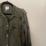 Knox Rose  Green Star Patterned Button-Up Shirt Size XL Photo 5