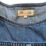 Madewell  Denim Frayed Step-Hem Dress Cascade Wash Blue, Sz S Photo 14