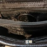 Etienne Aigner Small Vintage Dark Brown Women's Bag with Pebbled Leather Trim Photo 10