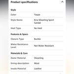 Tory Burch Kira Shearling Sport Sandal Taupe Size 8.5 Brand new BNIB Photo 8