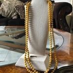 Vintage Mustard Yellow Super Long Necklace Photo 0