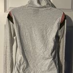 Nike Pullover Hoodie Light Sweatshirt With Stripes Heather Grey Women's Size XS Photo 2