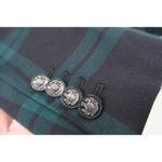 Antonio Melani Women's Plaid Double Breasted Blazer Jacket w/ sholder pad size14 Photo 8