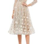 Mac Duggal 67387 Floral Embellished Lace Cocktail Dress Photo 0