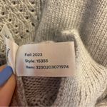 Marine layer  Olivia Sweater Crewneck Relaxed Fit Light Grey Heather Size Small Photo 6