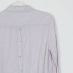 Sigrid Olsen  Womens Button Down Linen Shirt Size M Roll Tab Sleeve‎ Beige Beachy Photo 7