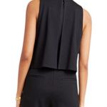 Anthropologie Freya Scalloped Knit Jumpsuit Black Size 2 Photo 4