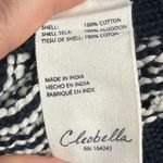 Cleobella womens Madison Knit Sweater Black/Ivory size Small Cotton Turtleneck Photo 8