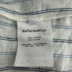 Reformation  Women’s Preston 100% Linen Striped Button Down Shirt XS Photo 5
