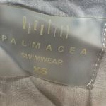 Palmacea Blue and White Floral Swimwear Resort Coverup with Flowing Design Size XS Photo 2