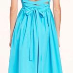 Amanda Uprichard Gaston Midi Dress Marina Blue Photo 1