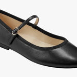 Marc Fisher  Women's Espina Mary Jane Ballet Flat Leather‎ Black Size US 7.5 Photo 0