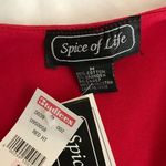 SPICE OF LIFE Bradlee's Vintage Square Neck Red Top NWT MEDIUM Photo 2