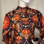 Farm Rio   RED NATURE BEAUTY SCARF BACKLESS MIDI DRESS Size XXS. Photo 6