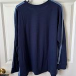 Nautica Navy Blue Long Sleeve and Pant Pajama Set Size L Photo 2