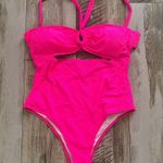 Vibrant Pink Halter Swimsuit NWOT Size XL Photo 1