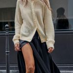 ZARA sweater cardigan jacket knitted button up boho Photo 0