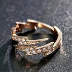 14K Rose Gold Plated Adjustable Lightning Ring for Women Size Adjustable ring size 6 Photo 1