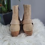 Faryl Robin Anthropologie Zink Tan Suede Harness Boots Size 6.5 Photo 5