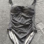 Niptuck Bond Eye Stripe Swimsuit Photo 2