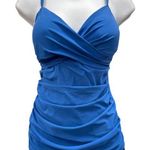 Your Profile Women's Bathing Suit Top Ocean Blue Size 10 NWT SKU 1133 Photo 0