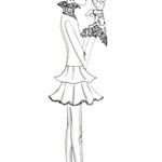 Forever 21 White Graphic Victorian Lady Embroidered Short Sleeve Shirt Medium Photo 2