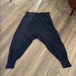 Free people harem drop crotch Black Ribbed Jogger Pants large Photo 7