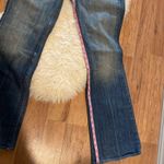 7 For All Mankind 7FAMK Flared Women’s Denim Blue Jeans EUC Sz 30 Lowrise Cotton Distressed Photo 13