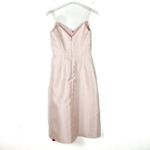 Alfred Sung NWT Draped Faux Wrap Cocktail Dress With Pockets Blush Size 0 D777 Photo 11
