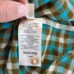 Pilcro Green Plaid Flannel Button Down Shirt Size XS Photo 3