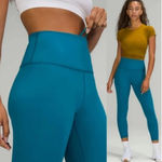Lululemon Wunder Train High Rise Tight 25” Leggings Turquoise Athletic Size 18 Photo 2