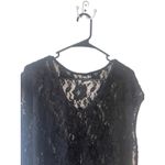 Tvik Womens Size Small Black Lace Floral Swimwear Cover Photo 1