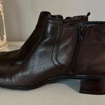 Bandolino  Boots Brown Leather Side Zip Ankle Booties Womens 6 Photo 1