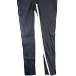 Tory Burch  Ally Leather Pants Small Blue Slim Modern Classic Chic City Night Out Photo 6