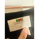 Ba&sh  Black Gold Metallic V-Neckline Nixon Short Sleeve Maxi Dress Size US 6 Photo 10