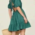 Peter Som  Green Cotton Mini Dress size 10 Photo 0